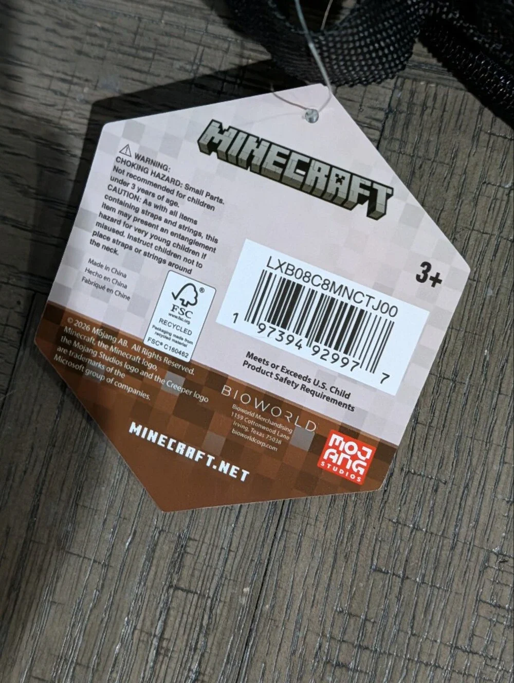 Brand New Minecraft Creeper Dual Compartment Insulated Tote Case Lunch Bag